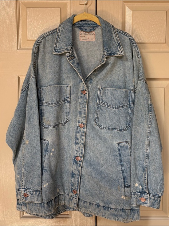 Free People Jackets & Blazers - Free People Distressed Madison City Jacket Size S